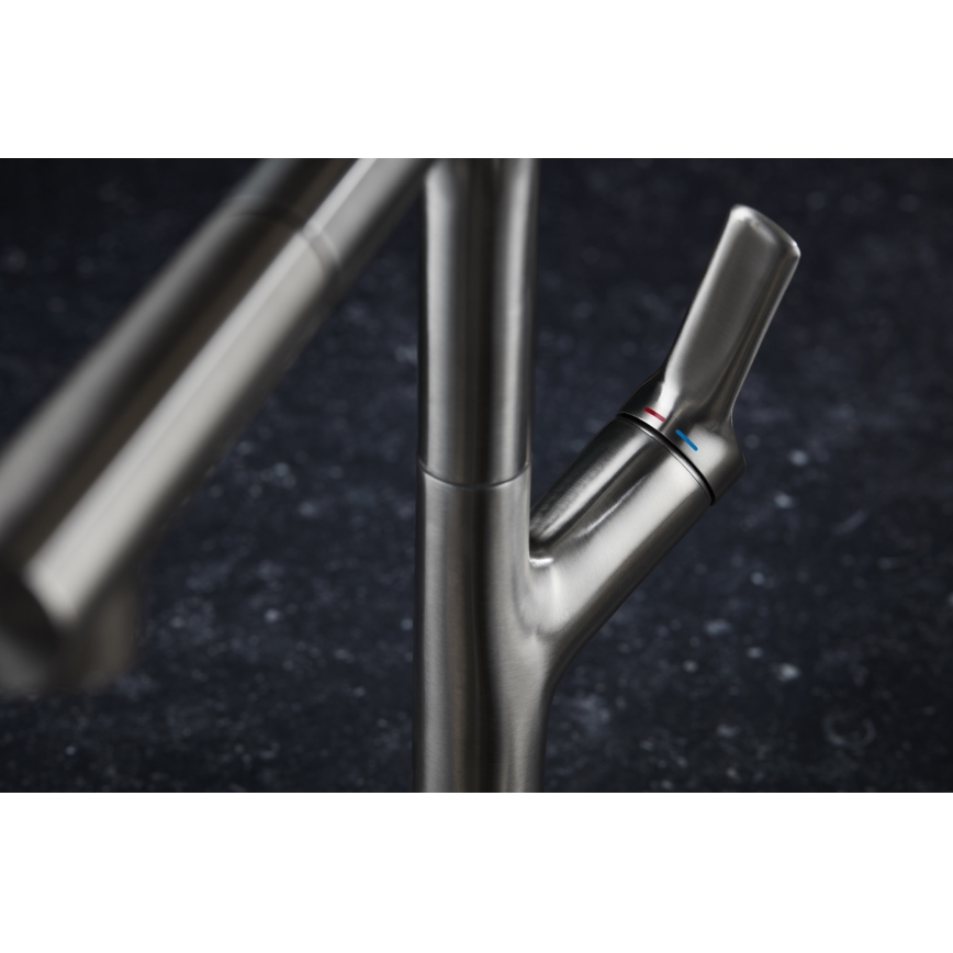 KFA Armatura 6623-220-22 - Tiskihana ulosvedettävällä ruiskulla DUERO DESIGN ruostumaton