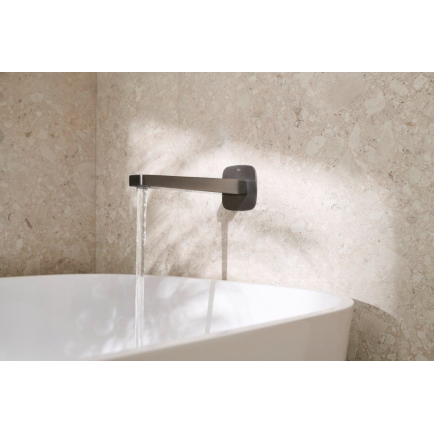 KFA Armatura 836-007-61 - MALAGA piilotettuun asennukseen tarkoitettu juoksuputki, metallinhohtoinen harmaa