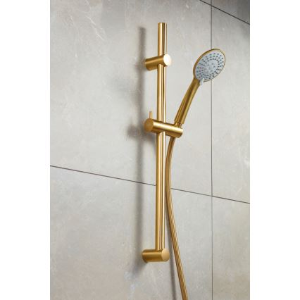 KFA Armatura 841-365-31 - Suihkusetti MOZA messinki/maa kulta