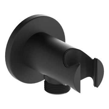 KFA Armatura 845-053-81 - Pyöreä suihkuteline ulostulolla MOZA messinki/matta musta