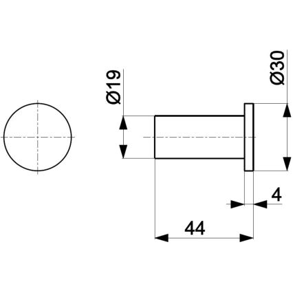 KFA Armatura 864-020-00 - Seinäkoukku TOWEL kiiltävä kromi