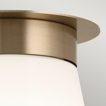 Kichler - Kattovalaisin ALBERS 1xE27/40W/230V, halkaisija 21,6 cm, pronssinvärinen