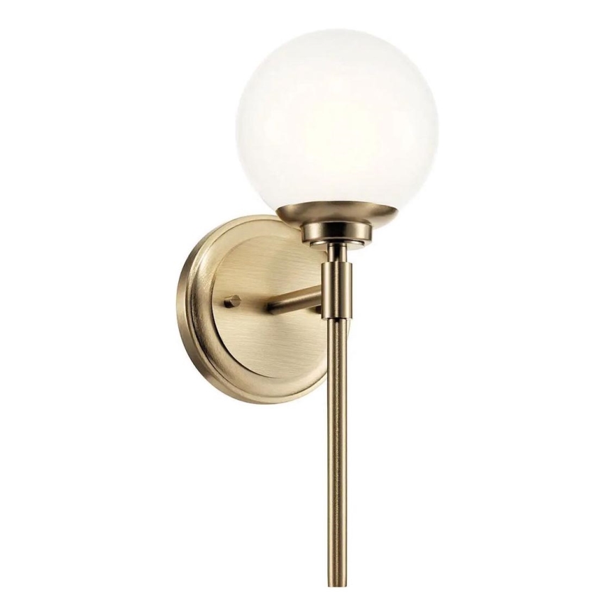 Kichler - LED-seinävalaisin kylpyhuoneeseen BENNO 1xG9/3W/230V IP44 messinki