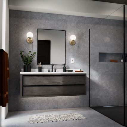 Kichler - LED-seinävalaisin kylpyhuoneeseen BENNO 1xG9/3W/230V IP44 messinki