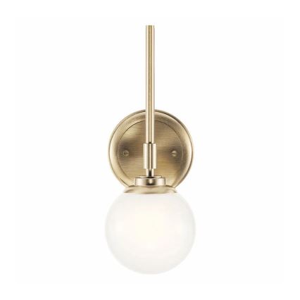 Kichler - LED-seinävalaisin kylpyhuoneeseen BENNO 1xG9/3W/230V IP44 messinki