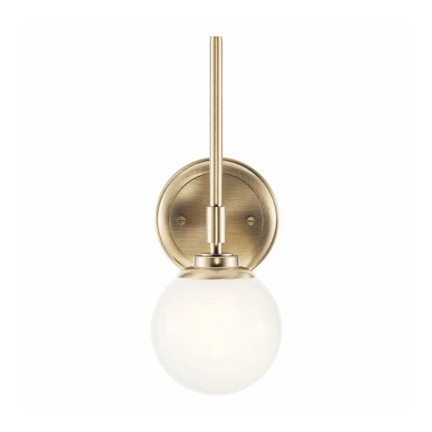 Kichler - LED-seinävalaisin kylpyhuoneeseen BENNO 1xG9/3W/230V IP44 messinki