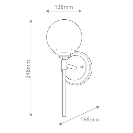 Kichler - LED-seinävalaisin kylpyhuoneeseen BENNO 1xG9/3W/230V IP44 messinki