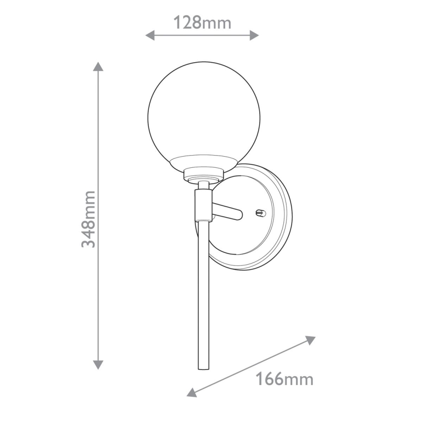 Kichler - LED-seinävalaisin kylpyhuoneeseen BENNO 1xG9/3W/230V IP44 messinki