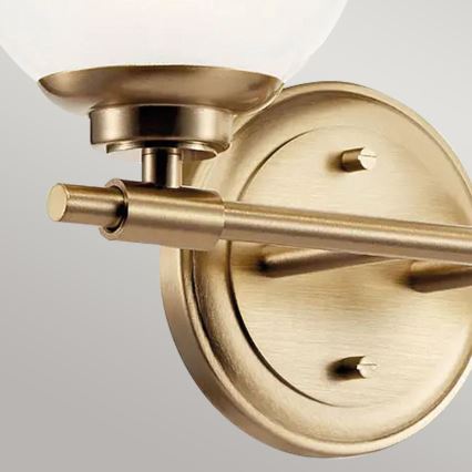 Kichler - LED-seinävalaisin kylpyhuoneeseen BENNO 2xG9/3W/230V IP44 messinki