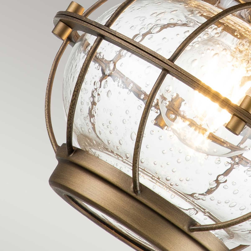 Kichler - Ulkoseinävalaisin BRIDGE POINT 1xE27/60W/230V IP44 messinki