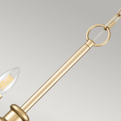 Kichler - Ketjukiinnitteinen kattokruunu CAPITOL HILL 12xE14/40W/230V, kultainen