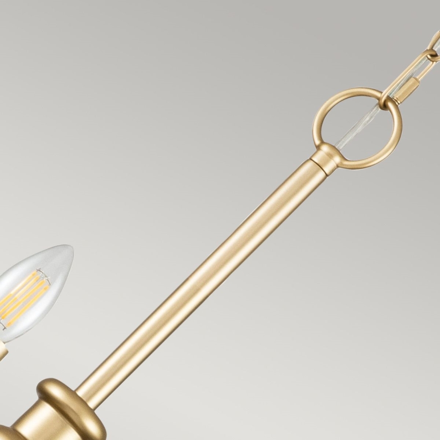 Kichler - Ketjukiinnitteinen kattokruunu CAPITOL HILL 12xE14/40W/230V, kultainen