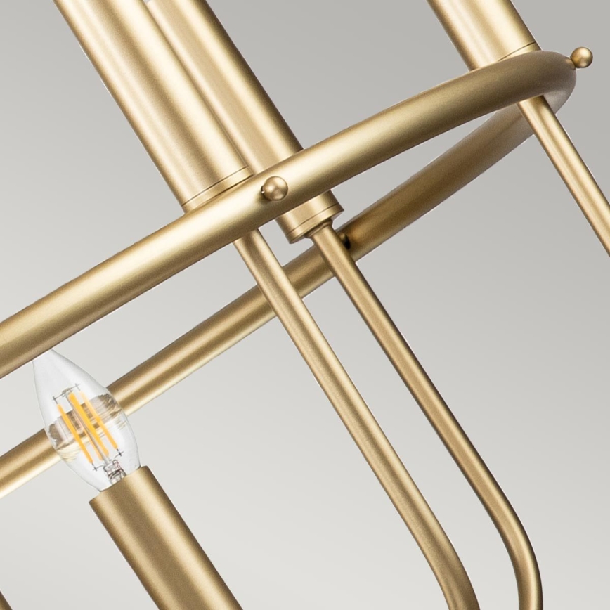 Kichler - Ketjukiinnitteinen kattokruunu CAPITOL HILL 12xE14/40W/230V, kultainen