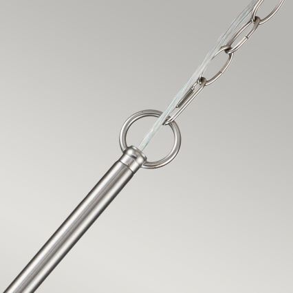 Kichler - Ketjulla roikkuva kattokruunu CAPITOL HILL 6xE14/40W/230V mattakromi