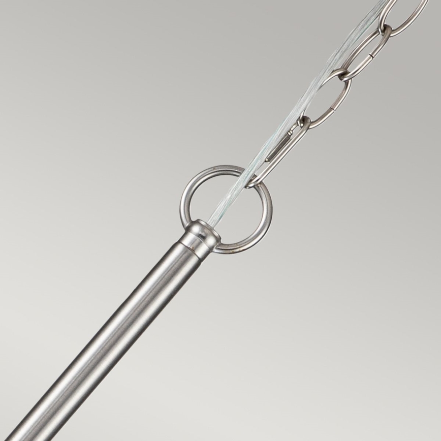 Kichler - Ketjulla roikkuva kattokruunu CAPITOL HILL 6xE14/40W/230V mattakromi