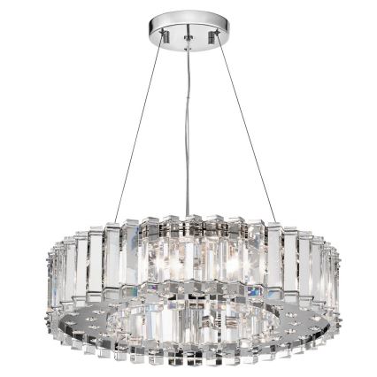 Kichler - LED Kylphuoneen kattokruunu johdossa CRYSTAL SKYE 8xG9/3W/230V IP44
