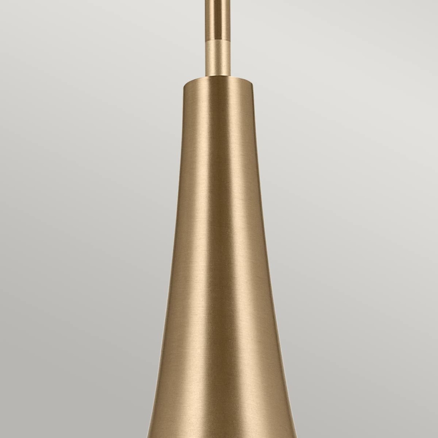 Kichler - Riippukattokruunu DEELA 1xE27/60W/230V halkaisija 17,8 cm messinki