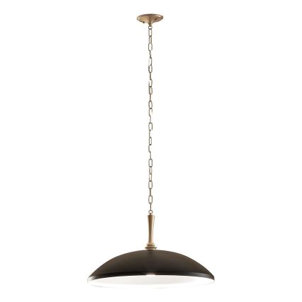 Kichler - Kattokruunu ketjussa DELAROSA 1xE27/60W/230V musta/messinki