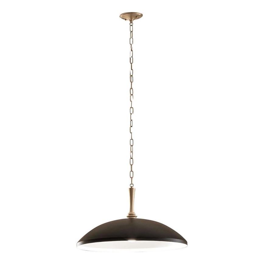 Kichler - Kattokruunu ketjussa DELAROSA 1xE27/60W/230V musta/messinki