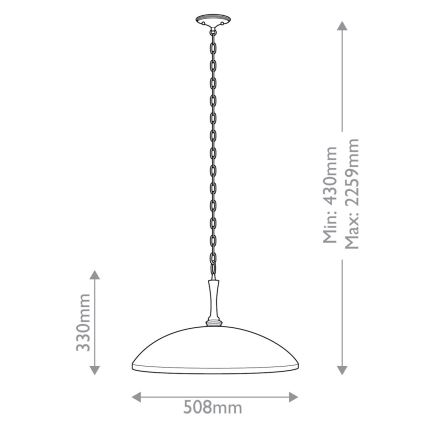 Kichler - Kattokruunu ketjussa DELAROSA 1xE27/60W/230V musta/messinki