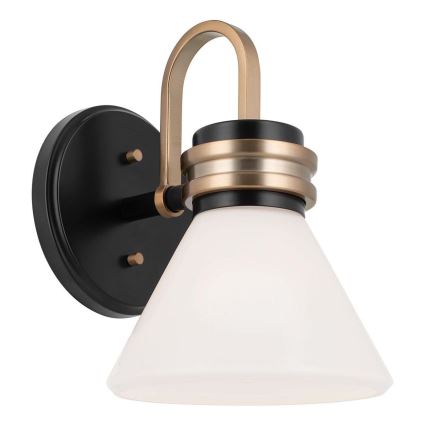 Kichler - LED Seinälamppu kylpyhuoneeseen FARUM 1xG9/3W/230V IP44 musta/messinki