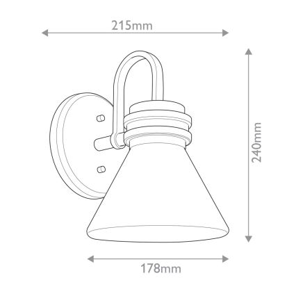 Kichler - LED Seinälamppu kylpyhuoneeseen FARUM 1xG9/3W/230V IP44 musta/messinki