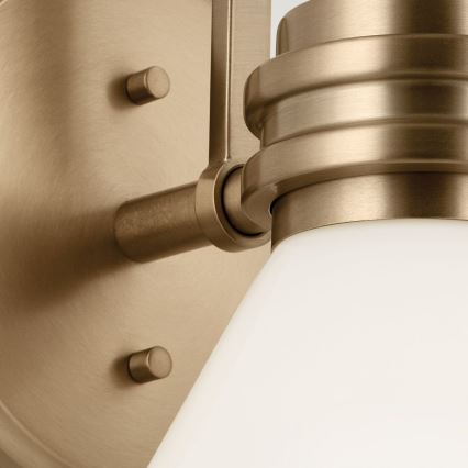 Kichler - LED Seinälamppu kylpyhuoneeseen FARUM 1xG9/3W/230V IP44 messinki