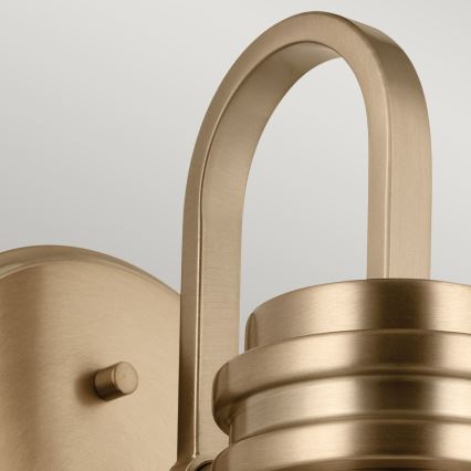 Kichler - LED Seinälamppu kylpyhuoneeseen FARUM 1xG9/3W/230V IP44 messinki