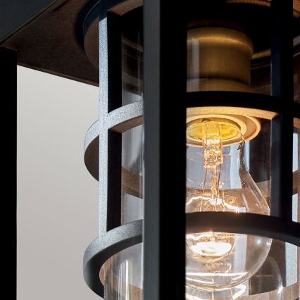 Kichler - Ulkoseinävalaisin HONE S 1xE27/60W/230V IP44 musta