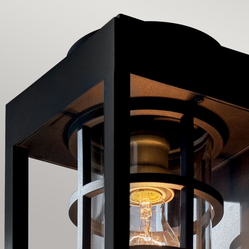 Kichler - Ulkoseinävalaisin HONE S 1xE27/60W/230V IP44 musta