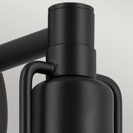 Kichler - Seinävalaisin NIVA 1xE27/40W/230V musta