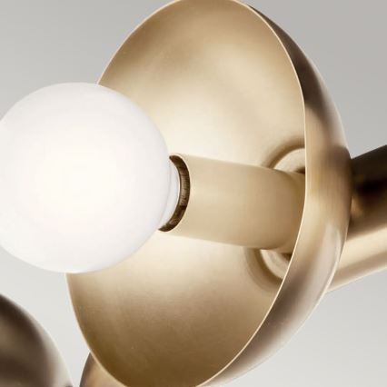 Kichler - Riippuvalaisin kaapelilla PALTA 9xE14/40W/230V kultainen