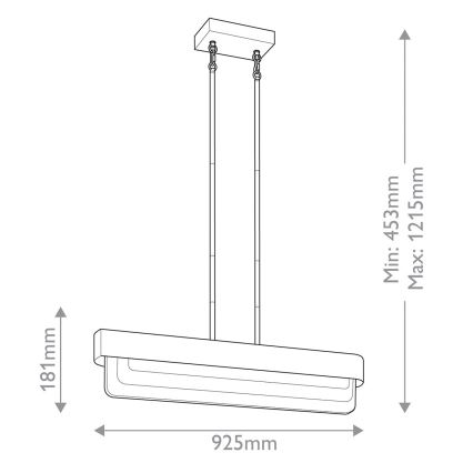 Kichler - SERENE LED/40W/230V varrellinen LED-kattokruunu, kulta