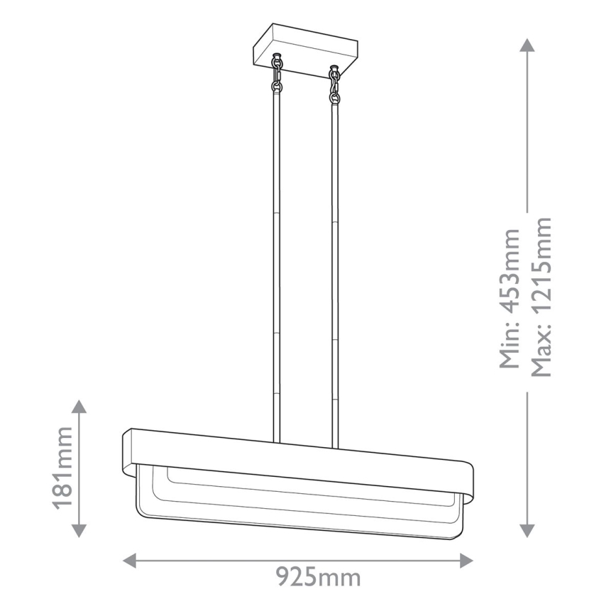 Kichler - SERENE LED/40W/230V varrellinen LED-kattokruunu, kulta