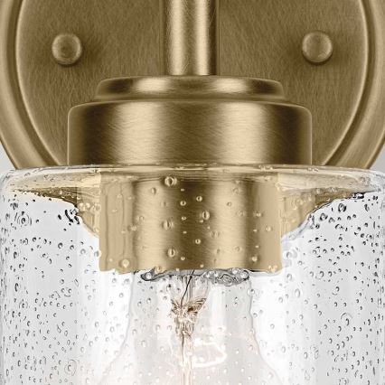 Kichler - Seinävalaisin WINSLOW 1xE27/60W/230V messinki