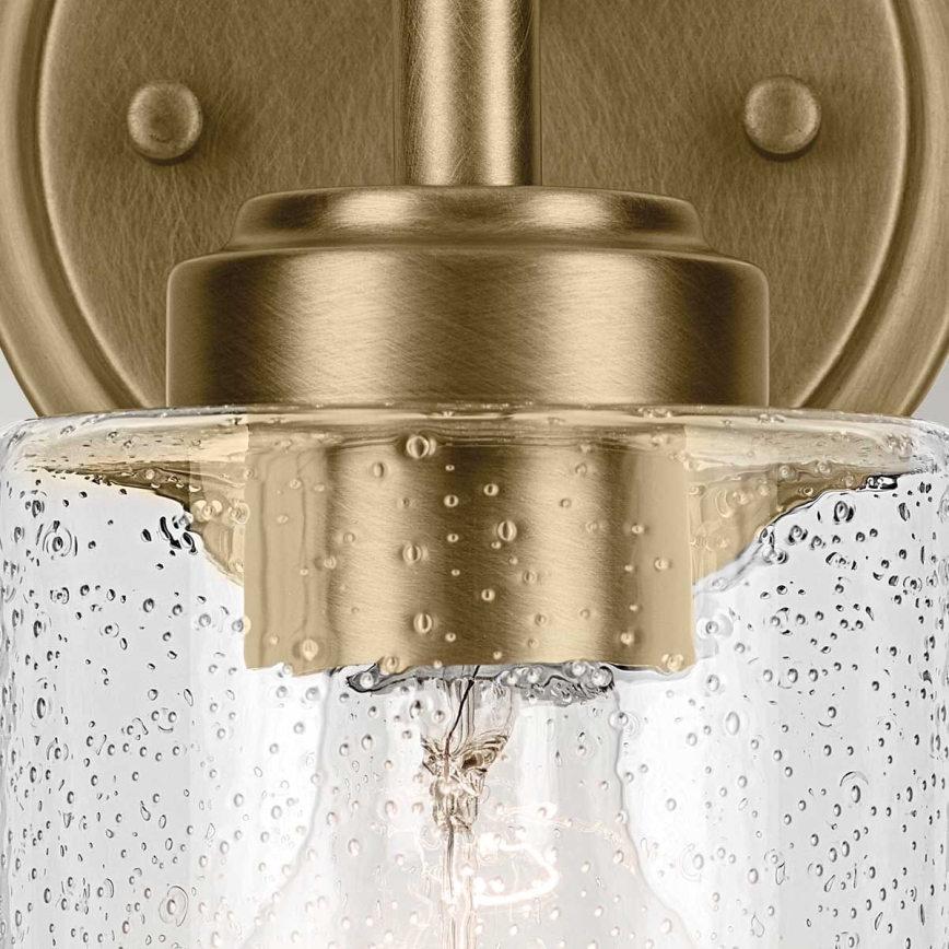 Kichler - Seinävalaisin WINSLOW 1xE27/60W/230V messinki