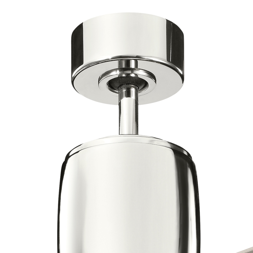 Kichler - Kattoilmaisin FERRON kiiltävä kromi + kaukosäädin