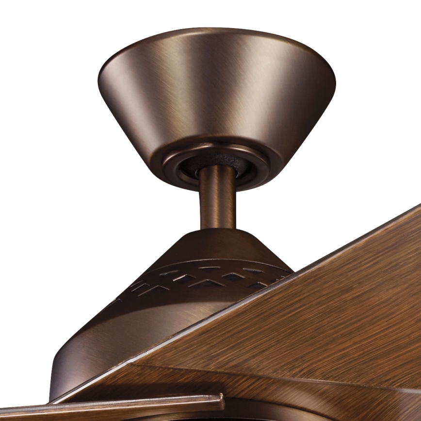 Kichler - LED himmennettävä kattotuuletin JADE LED/18W/230V ruskea + kaukosäädin