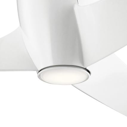 Kichler - LED himmennettävä kattotuuletin PHREE LED/10W/230V valkoinen + kaukosäädin