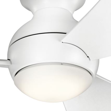 Kichler - LED himmennettävä kattotuuletin SOLA LED/10W/230V IP23 valkoinen + kaukosäädin