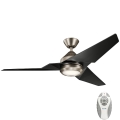 Kichler - LED himmennettävä kattotuuletin JADE LED/18W/230V musta + kaukosäädin