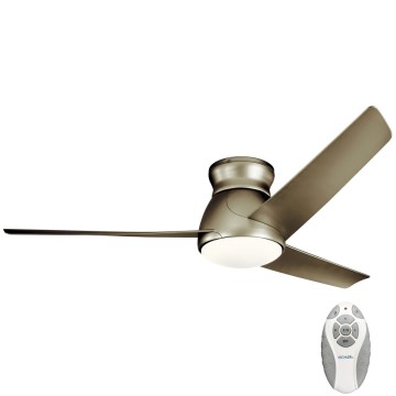 Kichler - LED himmennettävä kattovalo ERIS LED/10W/230V mattakromi IP44 + kauko-ohjaus