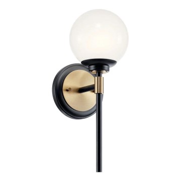 Kichler - LED-kylpyhuoneen seinävalaisin BENNO 2xG9/3W/230V kullanvärinen IP44