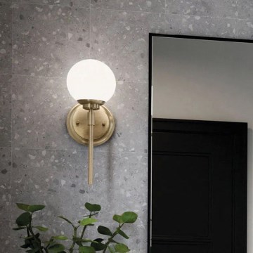 Kichler - LED-seinävalaisin kylpyhuoneeseen BENNO 1xG9/3W/230V IP44 messinki