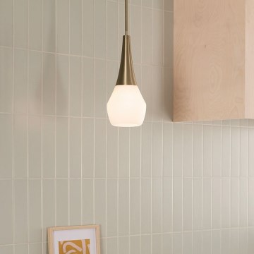 Kichler - Riippukattokruunu DEELA 1xE27/60W/230V halkaisija 17,8 cm messinki