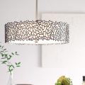 Kichler - Riippukattokruunu SILVER CORAL 3xE27/100W/230V mattakromi