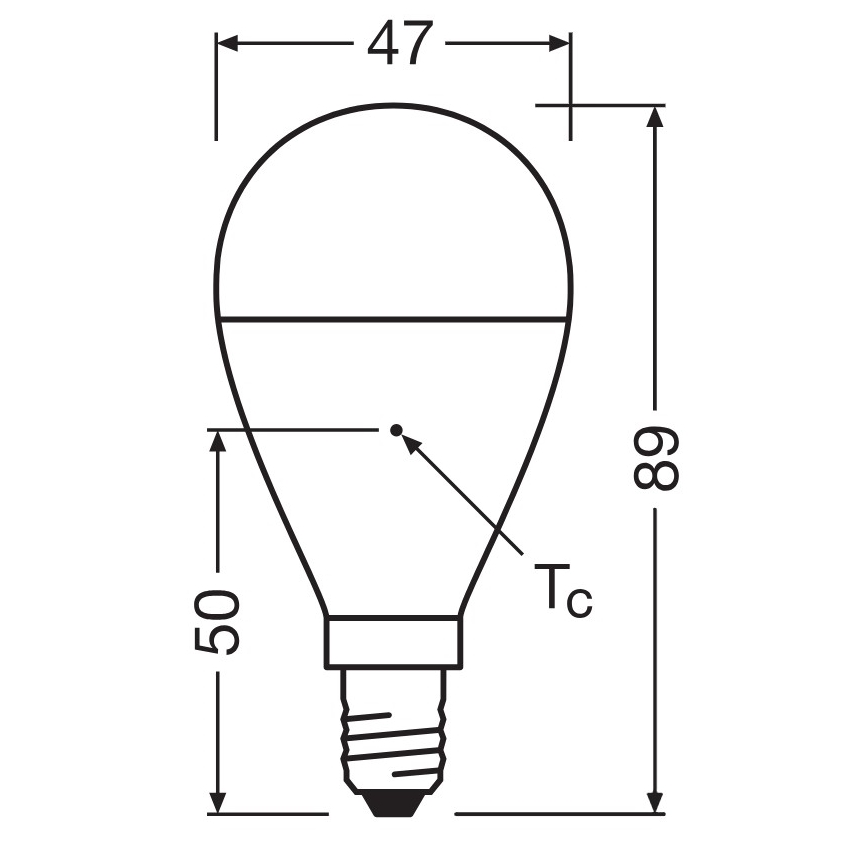 Kierrätetystä muovista valmistettu LED-polttimo P45 E14/7,5W/230V 2700K - Osram