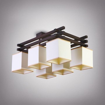 Kiinteä kattokruunu AMSTERDAM 6xE14/40W/230V