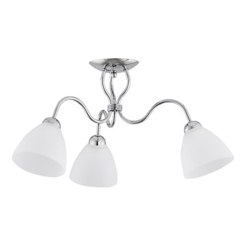 Kiinteä kattokruunu ARIEL 3xE27/15W/230V kiiltävä kromi