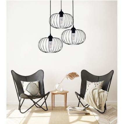 Kiinteä kattokruunu BOCCA 3xE27/60W/230V